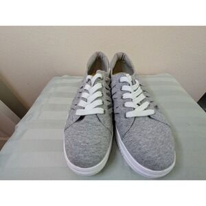 Rocket Dog Womens Heather Grey Jersey Ruched Low Top Sneakers C345 Size 10